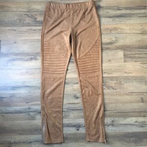 NWT tan Moto leggings